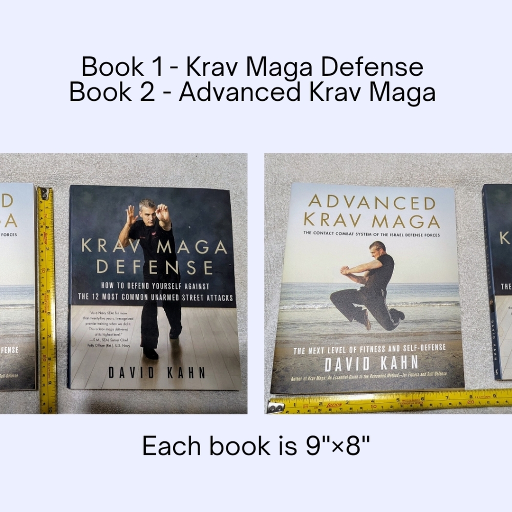 2 Krav Maga Martial Arts Books, EUC